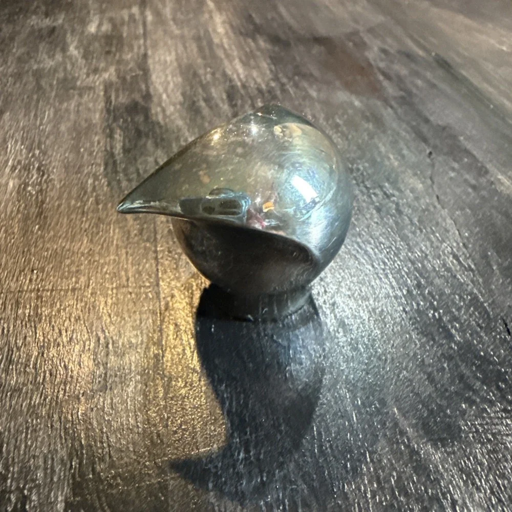 VINTAGE DANSK DESIGNS Bird FIGURINE Silver JAPAN Paperweight Collectible